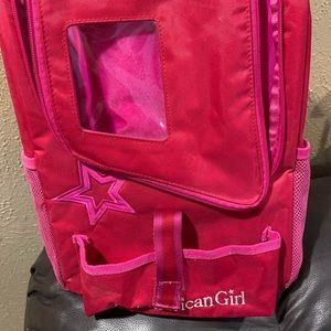 American girl doll back pack